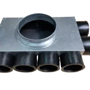 Skrzynka rozdzielcza ( ROZDZIELACZ ) GUMOWE króćce 75 przyłącze fi. 160