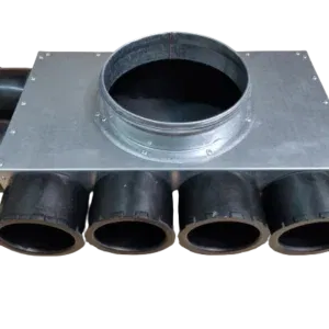 Skrzynka rozdzielcza ( ROZDZIELACZ ) GUMOWE króćce 75 przyłącze fi. 160