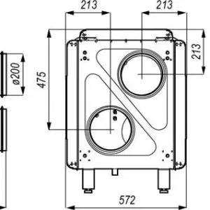 Rekuperator DEFRO DRX 300H