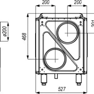 Rekuperator DEFRO DRX 300H OPTI