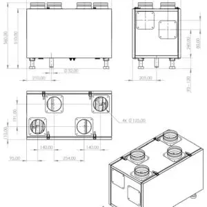 Rekuperator PRODMAX Pro MINI 300 V/H Classic