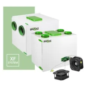 Rekuperator WANAS 355 XF (automatyczne balansowanie przepływów powietrza)