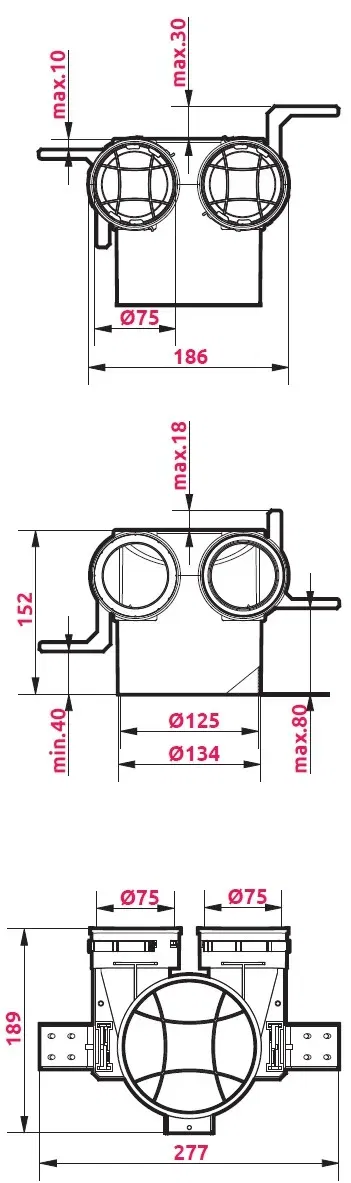 AWENTA PRO Skrzynka rozprężna VPB125-2