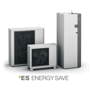 Pompy ciepła ES V7 powietrze/woda SPLIT NPT Nordic plus 6,9,11,13 kW z wbudowanym zbiornikiem CWU 250 l .