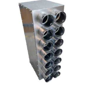 Rozdzielacz rurowy dwurzędowy przelotowy do rekuperacji Izolowany