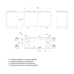 Rekuperator przeciwprądowy WANAS COMBO 430 V