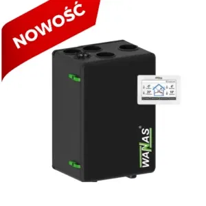 Rekuperator przeciwprądowy WANAS BLACK 300 EPP z display V2