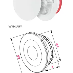 Anemostat kierunkowy AWENTA VAK125 biały