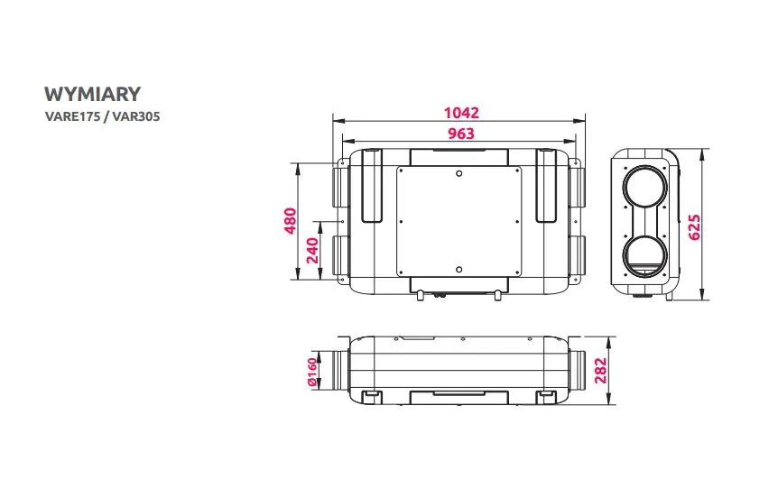 Rekuperator AWENTA Pro AQUILA 305 / VAR305