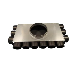 Skrzynka rozdzielcza IZOLOWANA – Gumowe króćce 75 / przyłącze ⌀ 200